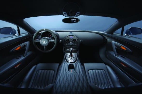 Bugatti Veyron 16.4 Super Sport kabini ve orta konsolu