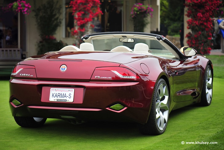Fisker Karma S konsepti açık tavan arka görünüm