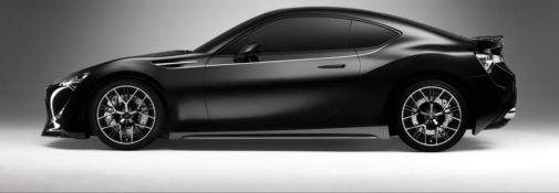 2011 Toyota FT-86 II Concept siyah gövdeyle yandan görünüm