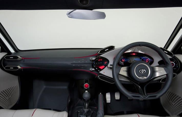 2009 Toyota FT-86 Concept sağdan direksiyonlu kabin görünümü
