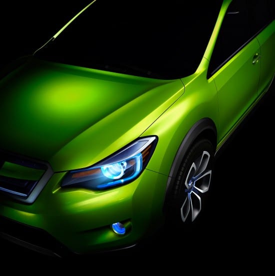 Subaru XV Concept ön far ve kaput ayrıntısı