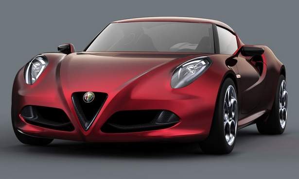 2011 Alfa Romeo 4C konseptinin ön tasarımı