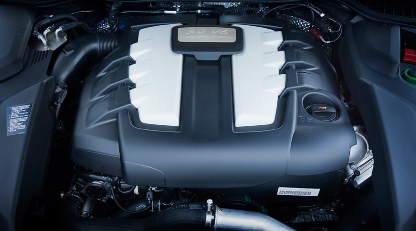 Cayenne 3,0 V6 turbo dizel motor bölmesi