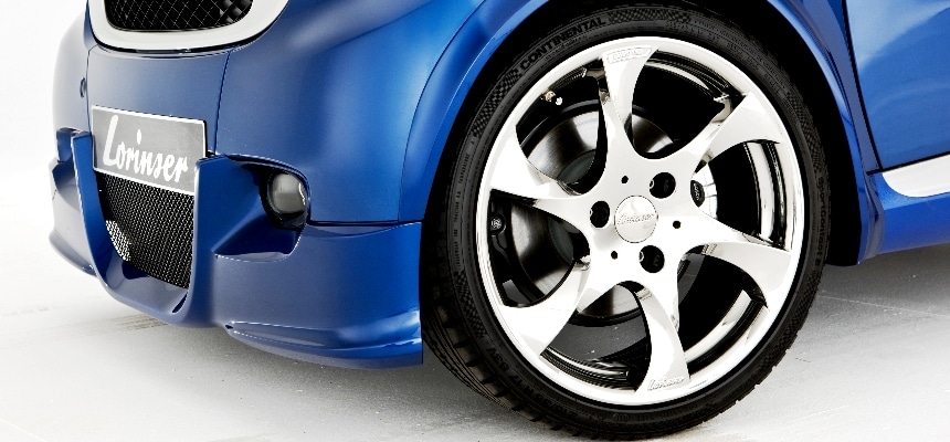 Lorinser Smart Fortwo 450 ön tampon ve Lorinser jant detayı