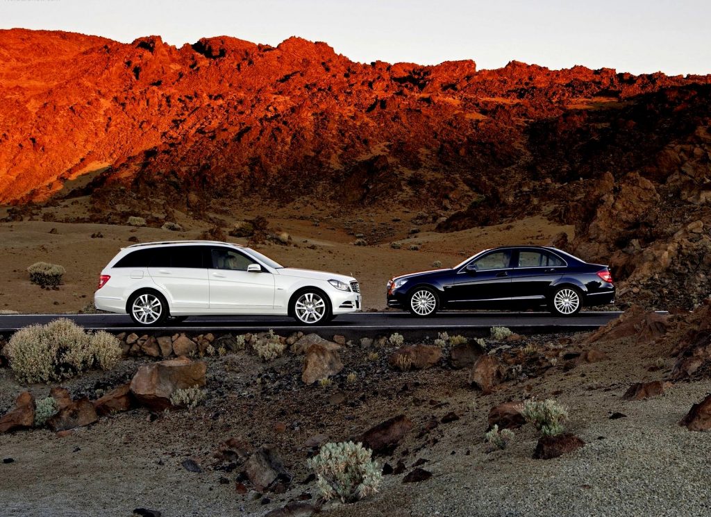 Mercedes-Benz C-Class sedan ve Estate yan profilleri