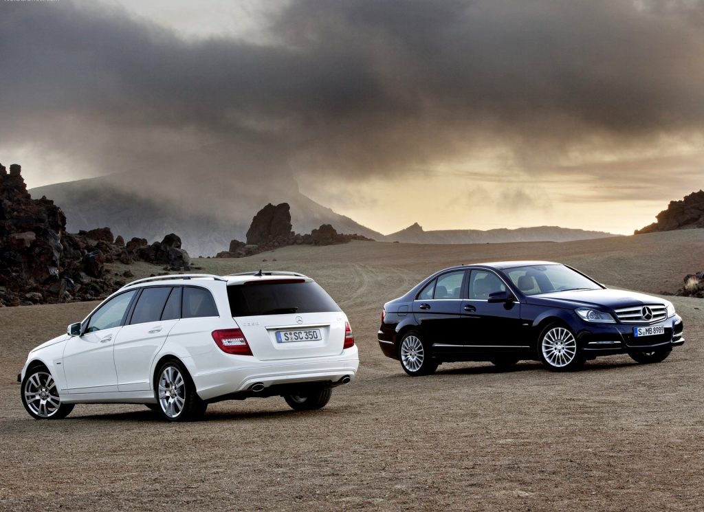 Mercedes-Benz C-Class sedan ve C 350 CDI Estate arka görünüm