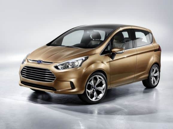 Ford B-MAX Concept ön üç çeyrek tasarım ve 18 inç jantlar