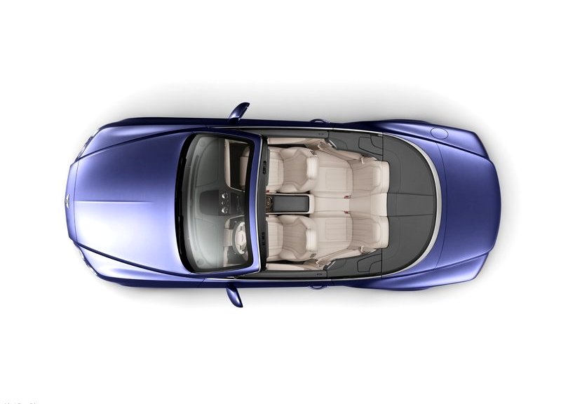 Continental GTC V8 üstten görünüm ve dört kişilik kabin