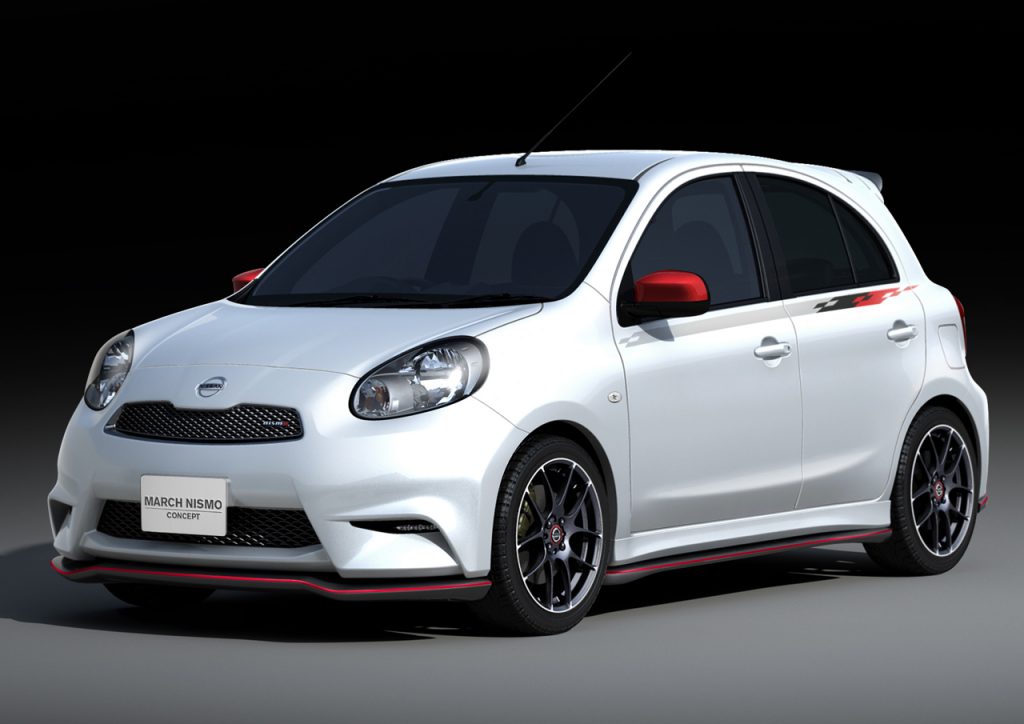 Nissan March Nismo Concept önden üç çeyrek görünüm