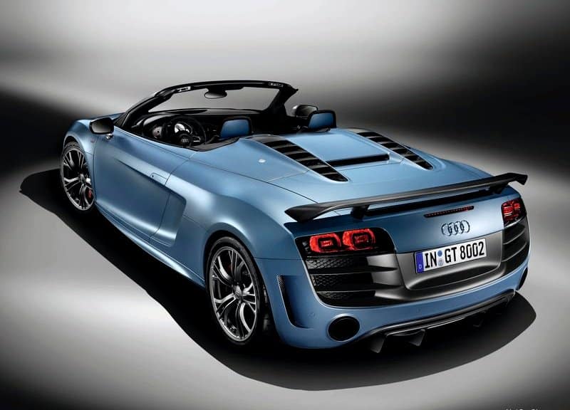 R8 GT Spyder açık tavan görünümü