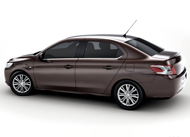 Peugeot 301 arka üç çeyrek görünüm
