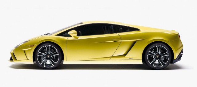 2014 Lamborghini Gallardo LP 560-4 sarı yan profil