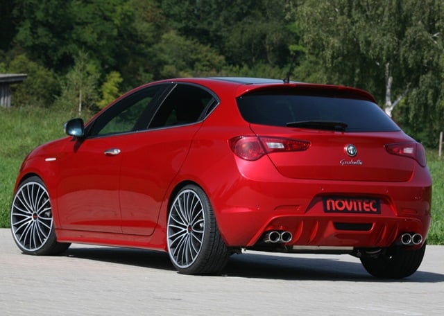 Novitec Giulietta arka tampon ve dört egzoz çıkışı