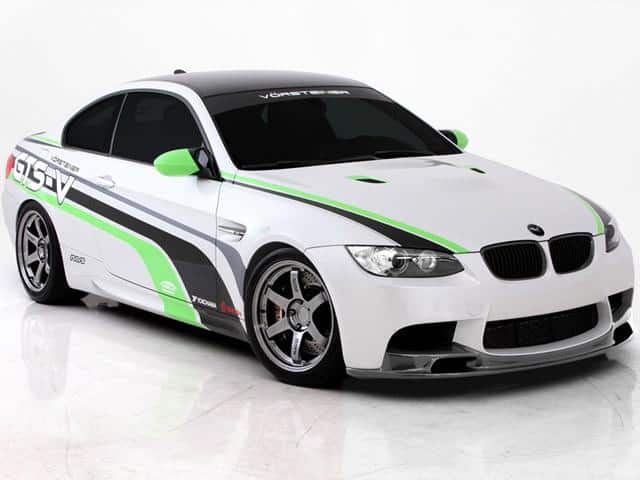 BMW M3 E92 Vorsteiner GTS-V önden görünüm