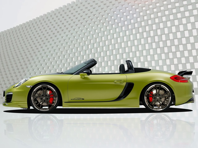 Porsche Boxster speedART SP81-R yeşil gövde ve siyah ayrıntılar