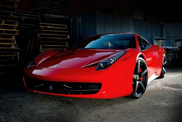 Ferrari 458 Italia Vorsteiner 458-V karbon ön spoyler görünümü