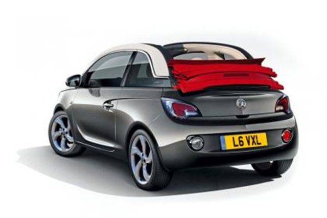 Opel Adam Cabrio için Auto Express tarafından hazırlanan açık tavan tasarım çizimi