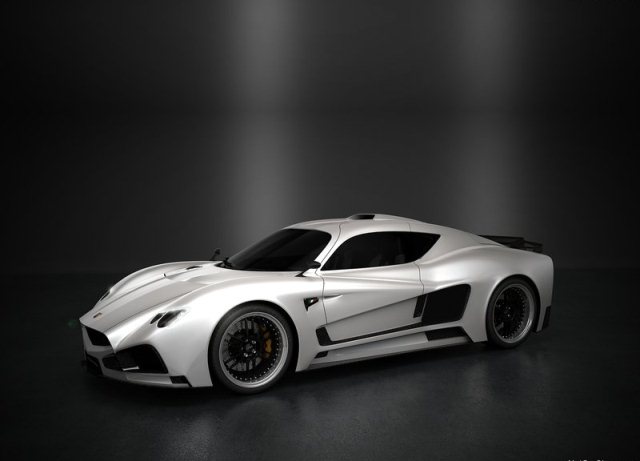 Fm Auto Mazzanti Evantra V8 Engine otomobil arşiv görseli