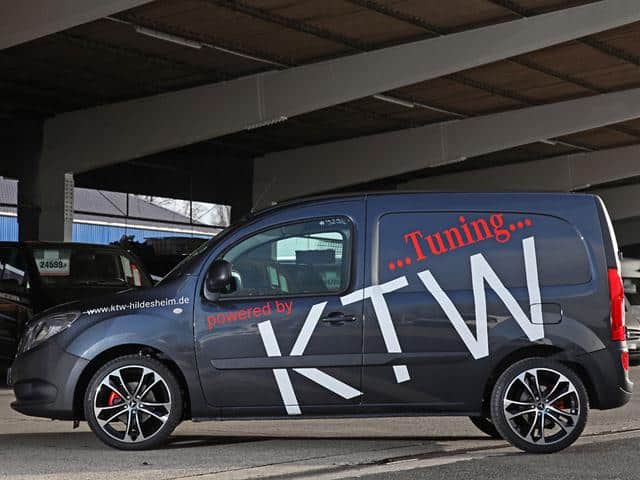 Mercedes-Benz Citan KTW koyu gri panelvan yan görünümü