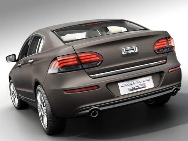 Qoros 3 sedan dış tasarım