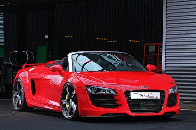 Audi R8 Spyder Sport-Wheels önden görünüm