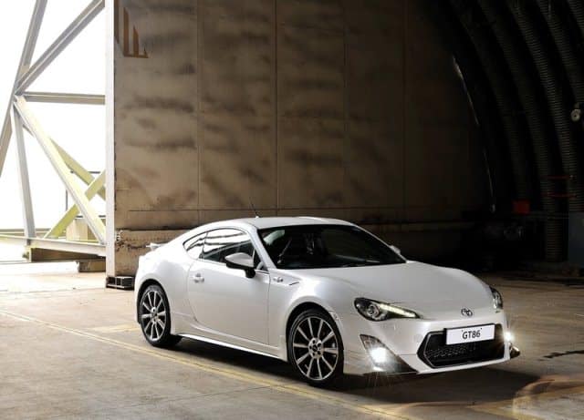 White Toyota Gt86 Trd tuning otomobil arşiv görseli