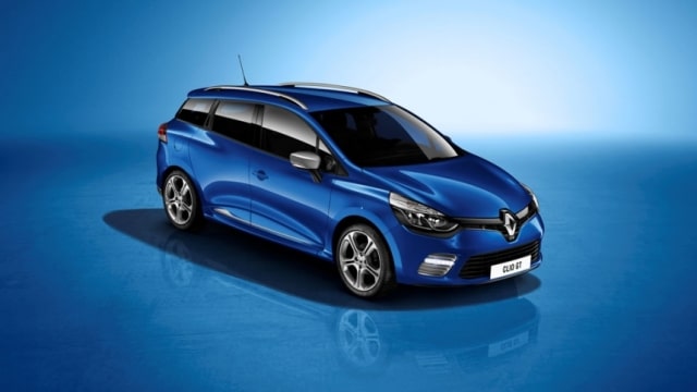 Mavi Renault Clio GT Estate önden görünüm