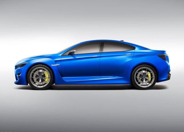 Subaru WRX konsepti alçak yan görünüm