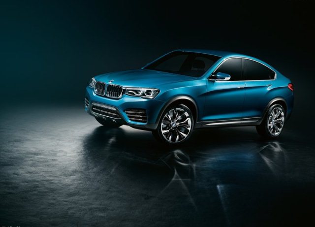 BMW X4 konsepti ön bölüm ve LED farlar