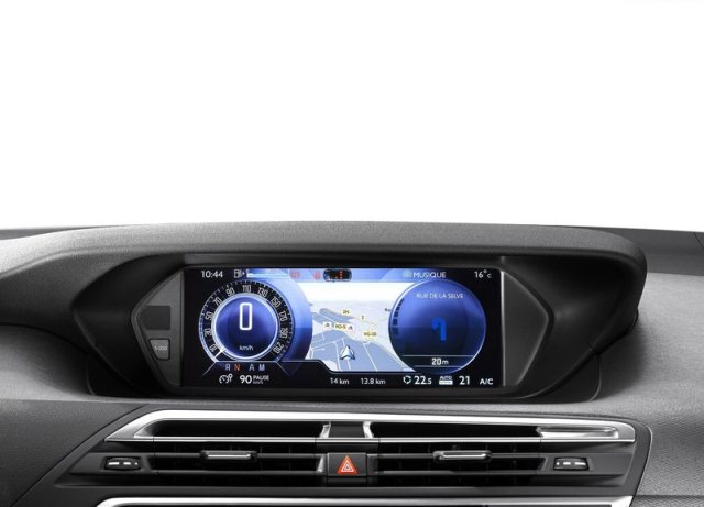 Citroen C4 Picasso navigasyon ekranı
