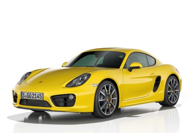 Porsche Cayman yan ve ön görünümü
