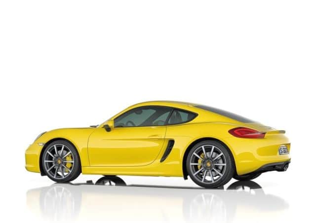 2014 Porsche Cayman arka üç çeyrek görünümü