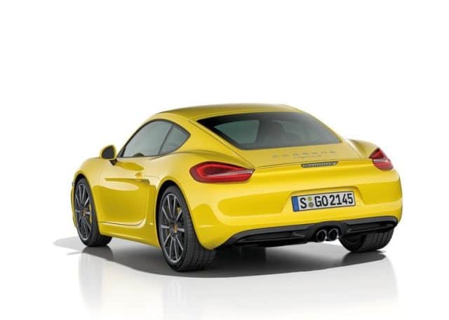 Porsche Cayman arkadan görünümü