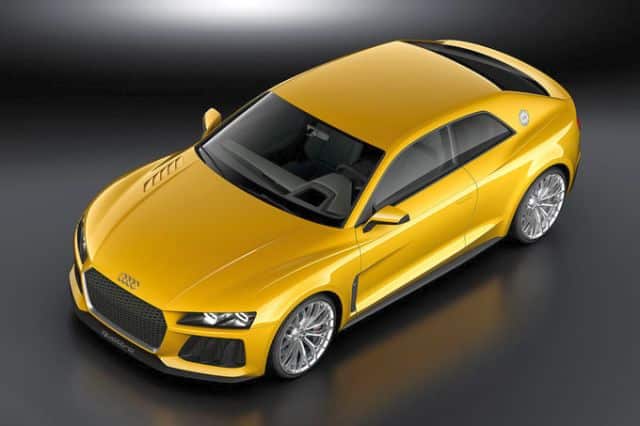 Audi Sport quattro concept üstten görünüm