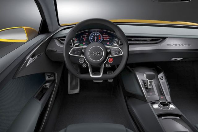 Audi Sport quattro konsept otomobil gösterge paneli