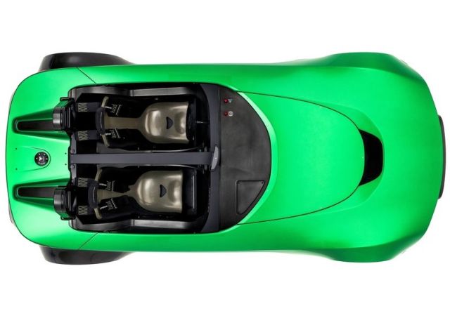 Caterham AeroSeven Concept üstten görünüm