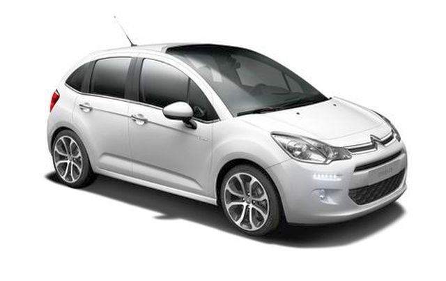 Beyaz Citroen C3 standart tanıtım görseli