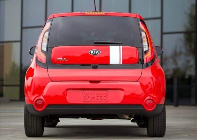 Kia Soul arka kapı ve stop lambası görünümü
