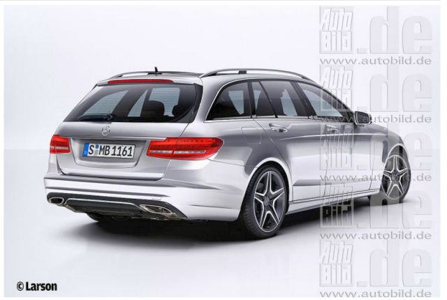 Mercedes-Benz C-Class Estate arka görünüm illüstrasyonu