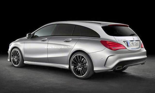 Mercedes-Benz CLA Shooting Brake tasarımı arka görünüm çizimi