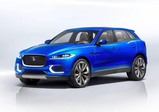 Jaguar C-X17 önden görünüm ve geniş ön ızgara