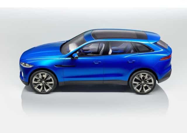 Jaguar C-X17 spor crossover yan görünümü