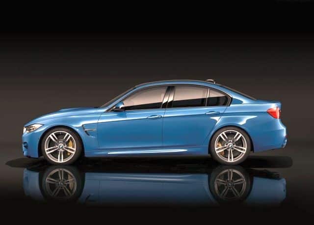 2015 BMW M3 yan profil görünümü