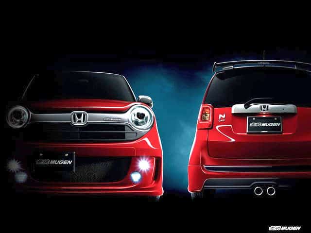 Honda N-ONE Mugen ön tampon ve jant detayı