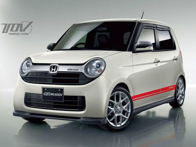Honda N-ONE Mugen beyaz gövde ön üç çeyrek görünüm
