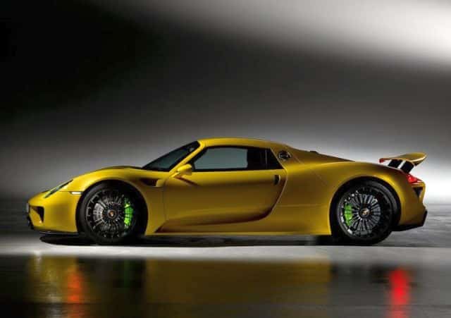 Porsche 918 Spyder yan profil