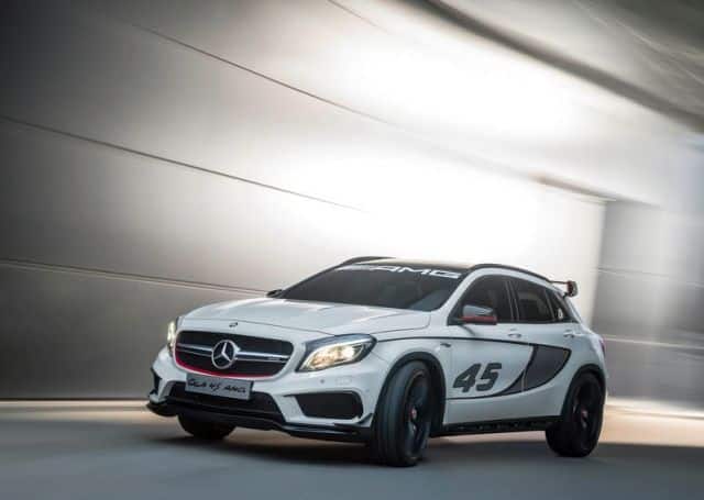 Concept GLA 45 AMG ön tampon ve jant görünümü