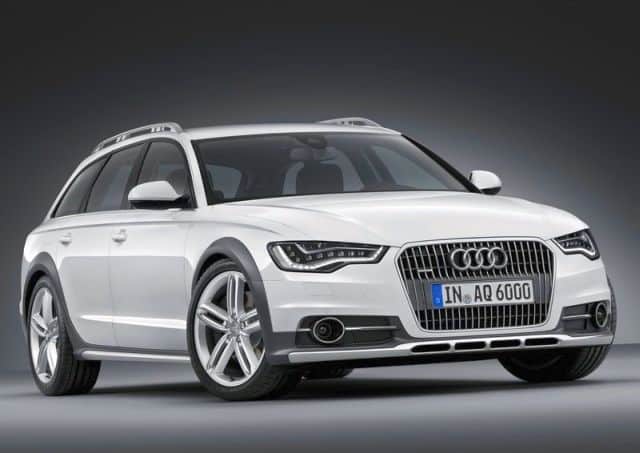 Beyaz A6 allroad önden görünüm