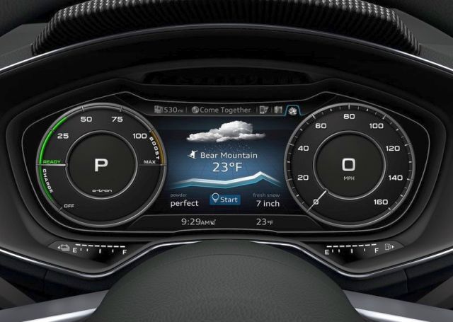 Audi hibrit güç göstergesi