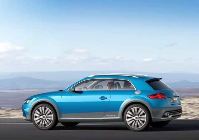 Audi konsept otomobili yan profili
